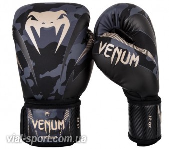 Боксерські рукавички Venum Impact Boxing Gloves Camo / Sand