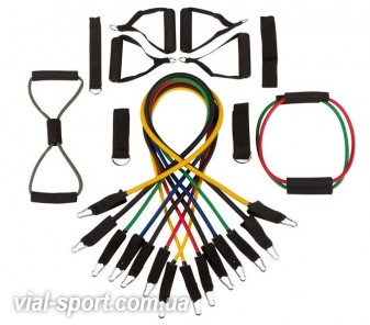 Набір амортизаторів CORE FITNESS 19 Resistance Band Set