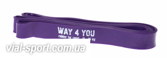 Гума для тренувань way4you Фіолетова 11 - 36 кг. 105см