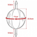 Боксерська груша на розтяжці RDX White з гумовим джгутом