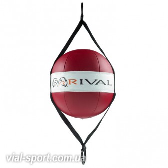 Пневмогруша на розтяжках RIVAL Double End Bag ?22,5 см red