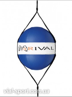 Пневмогруша на розтяжках RIVAL Double End Bag blue 20см