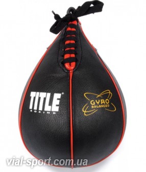 Швидкісна пневмогруша TITLE Boxing Gyro Balanced Speed Bags black red