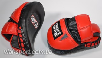 Лапи RING TO CAGE Ultima Leather Punch Mittst пара RC33C Red Black