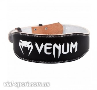 Атлетичний пояс Venum Hyperlift Leather Weightifting Belt Black