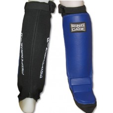 Бандаж для захисту гомілки і стопи RING TO CAGE Grappling Shin instep-Coverd Back RC12 синій / чорний