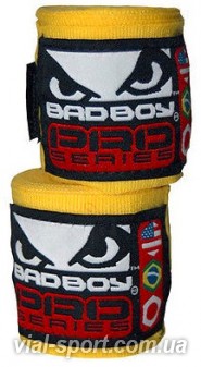 Бинти Bad Boy hand wraps-yellow (3.5 m)