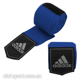 Боксерські бинти Adidas (сині, ADIBP031-BLUE)