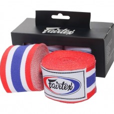 Бинти боксерські Fairtex Thai Flag синій / червоний / білий 5 м