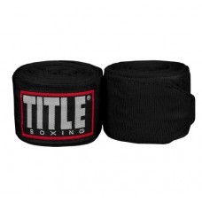 Бинти боксерські TITLE Fight Back Semi-Elastic Hand Wraps чорний 4,57 м