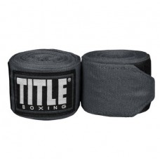 Бинти боксерські TITLE Fight Back Semi-Elastic Hand Wraps Сірий 4,57 м