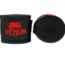 Боксерські бинти Venum boxing handwraps-black / red (2,5-4 m)