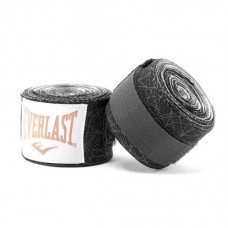 Бинти боксерські EVERLAST Printed Hand Wraps 108 дюймів (275 см) чорний / сірий