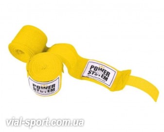 Бинти для боксу Power System PS-3404 yellow 4 м