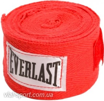 Бинти EVERLAST Hand Wraps 3,05 м (120 дюймів) червоний