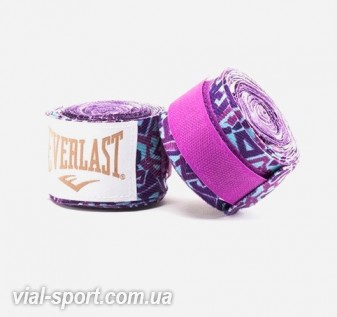 Бинти Everlast Printed Hand Wraps purple (2,75 m)