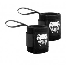 Бинти кистьові Venum Hyperlift Weightlifting Wrist Wraps Black