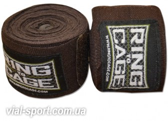 Бинти Мексиканські RING TO CAGE Handwraps Mexican Style Stretchable 180 " 457см RC60 коричневий