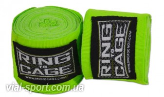 Бинти Мексиканські RING TO CAGE Handwraps Mexican Style Stretchable 180 " 457см RC60 неоновий зелений