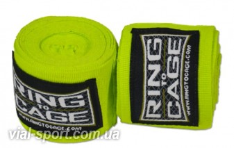 Бинти Мексиканські RING TO CAGE Handwraps Mexican Style Stretchable 180 " 457см RC60 неоновий жовтий