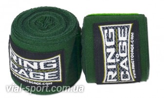 Бинти Мексиканські RING TO CAGE Handwraps Mexican Style Stretchable 180 " 457см RC60 зелений