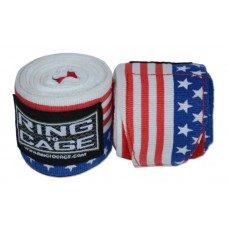 Бінти мексиканські RING TO CAGE Handwraps Mexican Style Stretchable - PATTERNED 180" 457см Прапор США