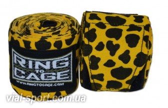 Бінти мексиканські RING TO CAGE Handwraps Mexican Style Stretchable - PATTERNED 180" 457см Леопард