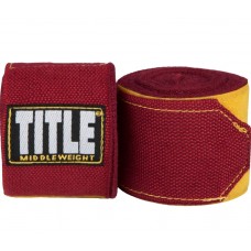 Бинти Мексиканські TITLE P4P STRETCH-WEAVE HAND WRAPS бордовий 432 см