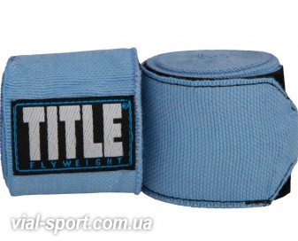 Бинти Мексиканські TITLE P4P STRETCH-WEAVE HAND WRAPS Блакитний 120 дюйм (305 см)