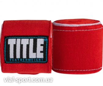 Бинти Мексиканські TITLE P4P STRETCH-WEAVE HAND WRAPS червоний 140 дюйм (356 см)