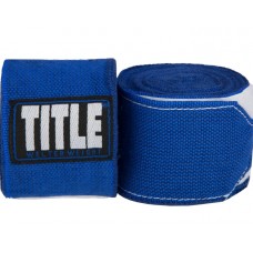 Бинти Мексиканські TITLE P4P STRETCH-WEAVE HAND WRAPS синій 160 дюйм (406 см)