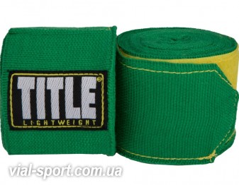 Бинти Мексиканські TITLE P4P STRETCH-WEAVE HAND WRAPS зелений 150 дюйм (381 см)