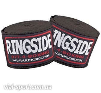 Бинти Ringside Cotton Standard Boxing handwraps - black-170 "(4.3 m)