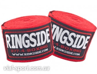 Бинти Ringside Cotton Standard Boxing handwraps-red -170 "(4.3 m)