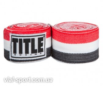 Бинти Semi-Elastic 180 " Mexican handwraps red / white / black (4,5 m)