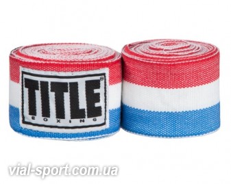 Бинти Semi-Elastic 180 " Mexican handwraps red / white / blue (4,5 m)