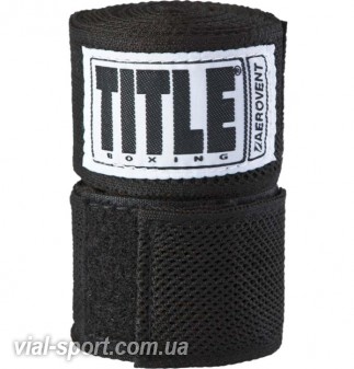 Бинти TITLE AEROVENT XTREME 180" HAND WRAPS 4,57 чорний