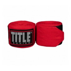 Бинти TITLE Fight Back Semi-Elastic Hand Wraps червоні 4,6 м