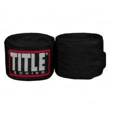 Бинти TITLE Fight Back Semi-Elastic Hand Wraps 4,6 м чорні