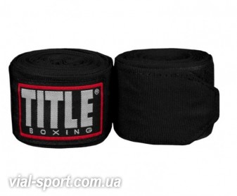 Бинти TITLE Fight Back Semi-Elastic Hand Wraps 4,6 м чорні