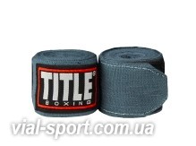 Бинти TITLE Fight Back Semi-Elastic Hand Wraps 4,6 м сірий