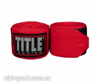 Бинти TITLE Fight Back Semi-Elastic Hand Wraps червоні 4,6 м