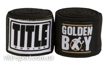 Бинти TITLE Golden Boy Elite Stretch Hand Wraps 4,6 м