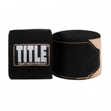 Бинти TITLE P4P Stretch-Weave Hand Wraps (упаковка 3 пари) чорний 4,6 м