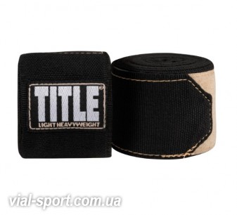 Бинти TITLE P4P Stretch-Weave Hand Wraps (упаковка 3 пари) чорний 4,6 м