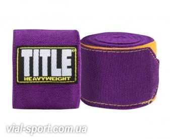 Бинти TITLE P4P Stretch-Weave Hand Wraps (упаковка 3 пари) фіолетовий 5,1 м