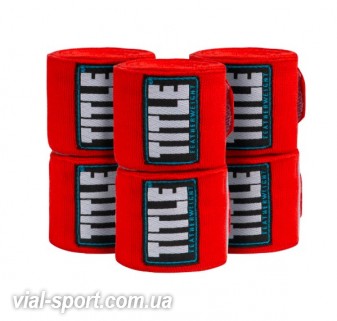 Бинти TITLE P4P Stretch-Weave Hand Wraps (упаковка 3 пари) червоні 3,5 м