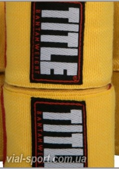 Бинти TITLE P4P Stretch-Weave Hand Wraps (упаковка 3 пари) Жовті 3,3 м