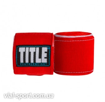 Бинти Title P4P Stretch-Weave hand wraps red (4.3 m)