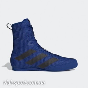 Боксерки Adidas Box Hog 3 F99920 сині з чорними смугами